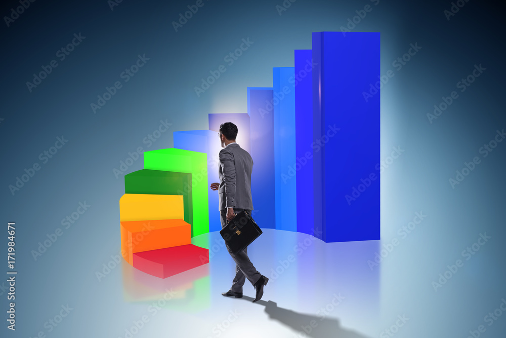Career development with stairs in business concept Career development with stairs in business concept