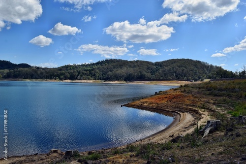 Scenic landscape on the lake Baroon in Australia