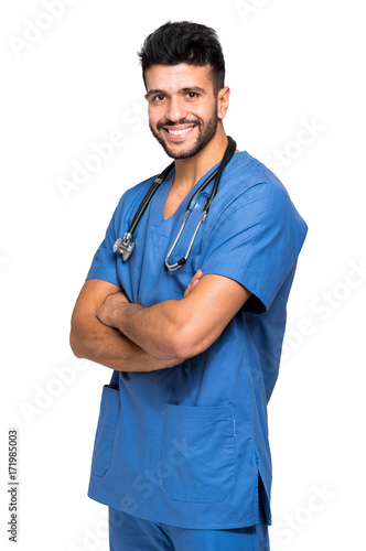 Young male nurse portrait