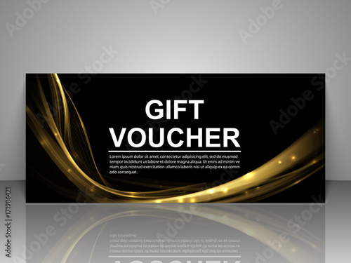 Gift voucher template.