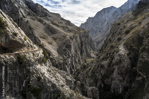 path of the river Cares, Picos de Europa. Asturias