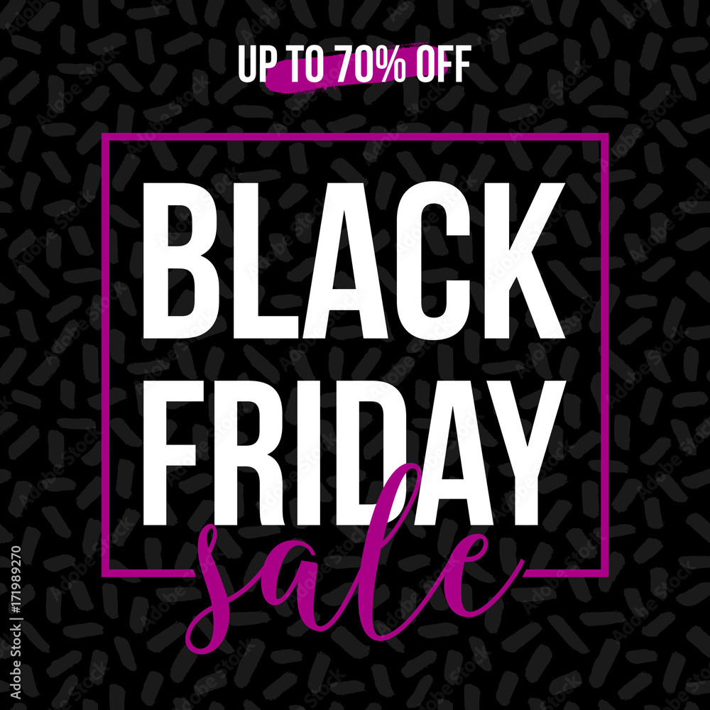 Obraz premium Black Friday Sale Design