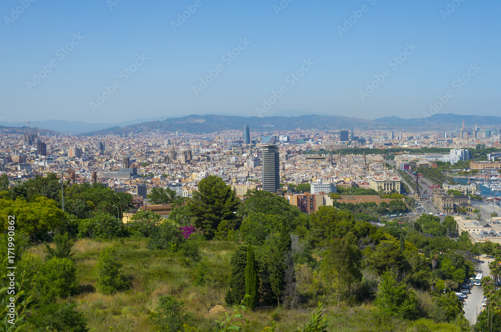 View of Barcelona city