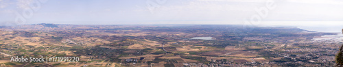 Sicily Flat Landscpae Panorama