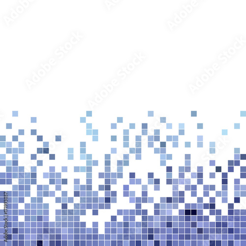 abstract vector square pixel mosaic background