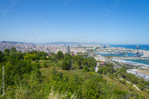 Panoramic view of Barcelona city © Olivia