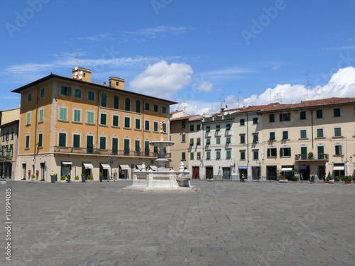 The Cathedral Square - Beautiful renaissance square in Prato, Tuscany, Italy