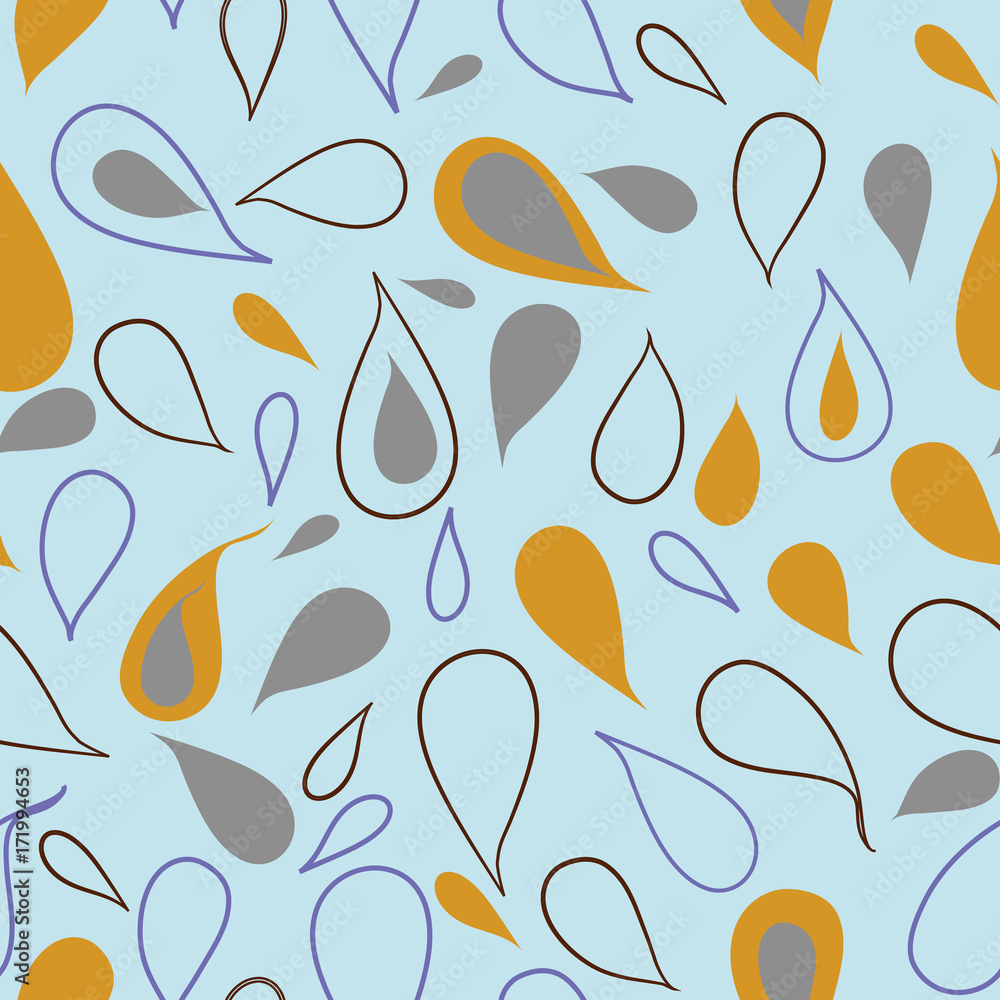 Colorful and abstract seamless pattern with drops - Eps10 vector graphics and illustration Colorful and abstract seamless pattern with drops - Eps10 vector graphics and illustration