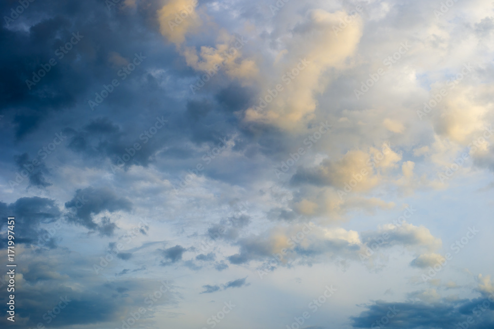 sky with clouds and sun sky with clouds and sun