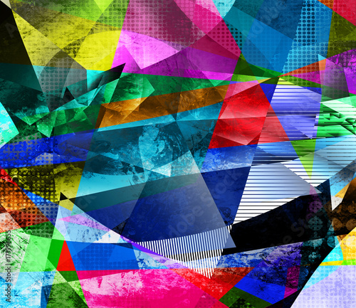 polygonal kaleidoskop malerei texturen