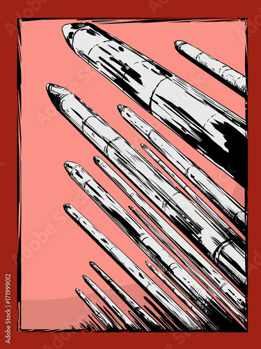 Nuclear Missiles Pointing Upward