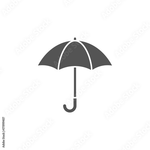 Umbrella silhouette, icon photo