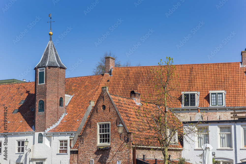Old houses of Muurhuizen street in Amersfoort