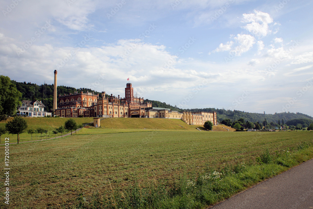 The Feldschlosschen Brewery in Rheinfelden, Switzerland