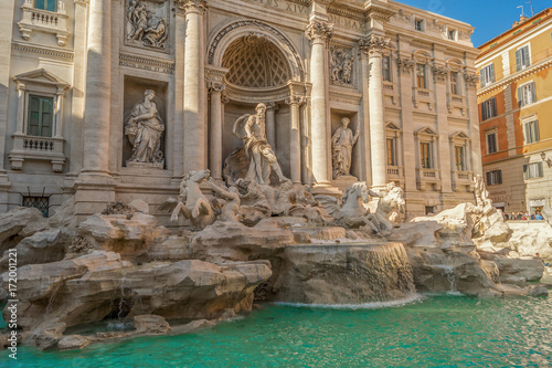 Trevi Fountain (Fontana di Trevi) in Rome, Italy