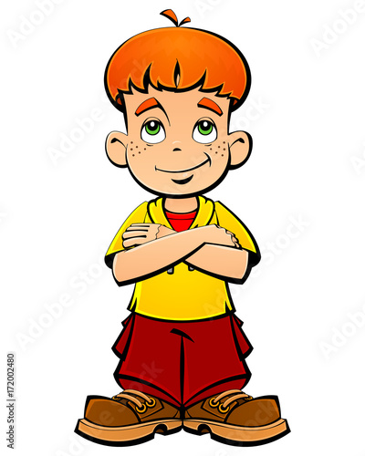 Red-haired boy, a naughty boy.