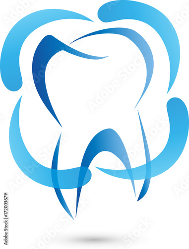 Zahn, Zahnpflege, Zahn und Zahnarzt Logo