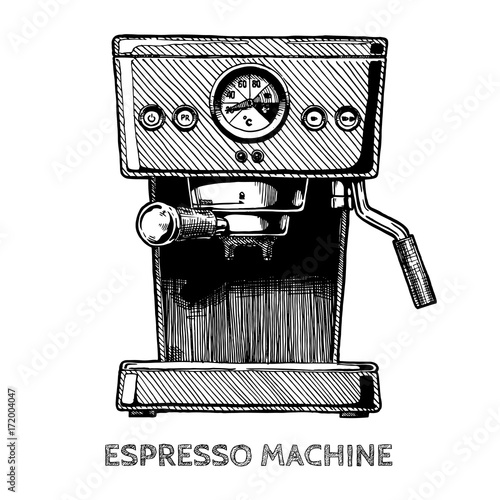 illustration of coffee machine