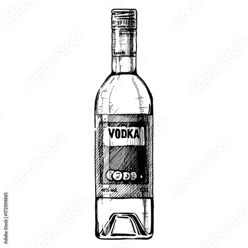 bottle of vodka