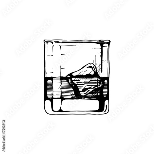 illustration of tumbler glass