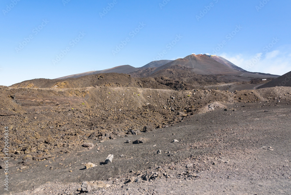 Lunar landscape of the Mount Etna Lunar landscape of the Mount Etna
