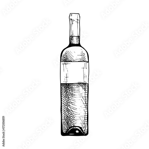 illustration of wine bottle