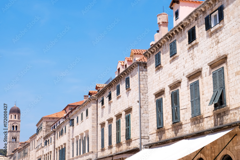 Old stone houses in historical city