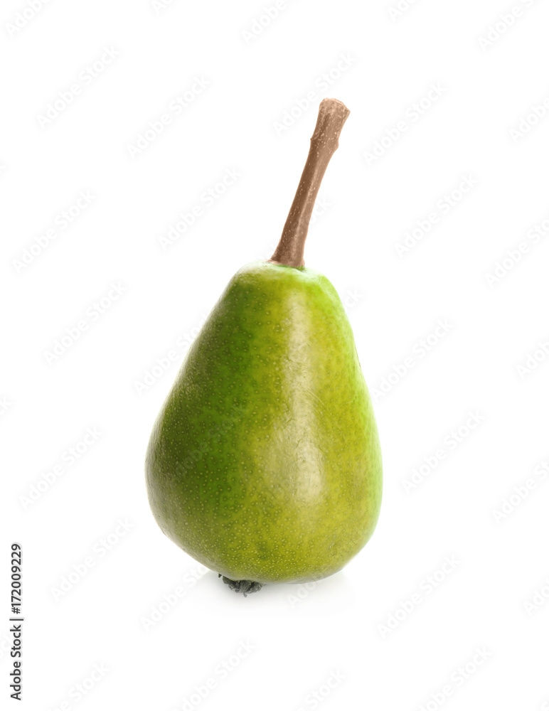 Delicious ripe pear, isolated on white Delicious ripe pear, isolated on white