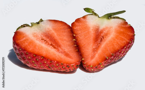 strawberry in a cut