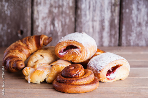 Fresh baked homemade buns and rolls 