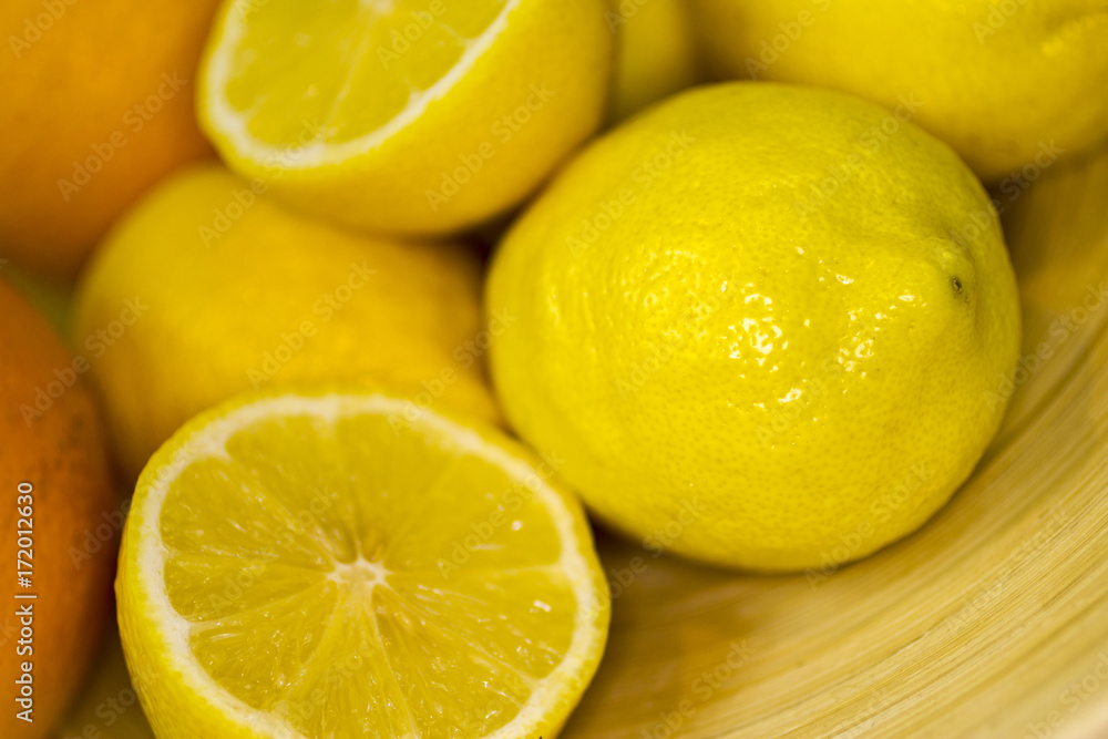 Lemon in a bowl