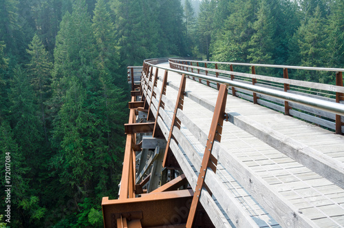 Fotografie Kinsol Trestle sweeping around the corner