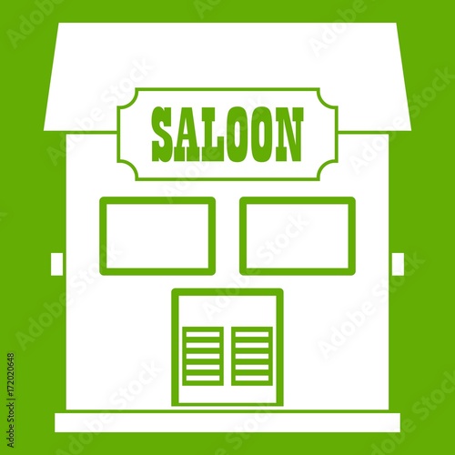 Western saloon icon green