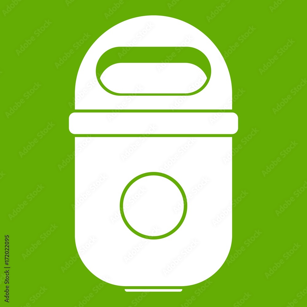 Trash can icon green Trash can icon green