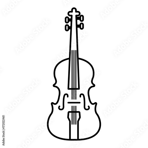 Violine icon , outline style