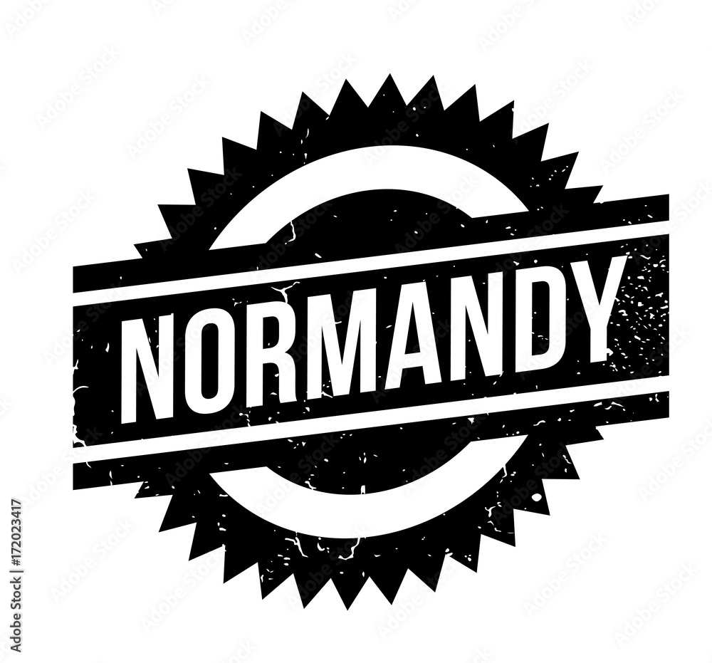 Normandy rubber stamp. Grunge design with dust scratches. Effects can be easily removed for a clean, crisp look. Color is easily changed. Normandy rubber stamp. Grunge design with dust scratches. Effects can be easily removed for a clean, crisp look. Color is easily changed.