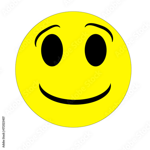Smiley. Vector happy face