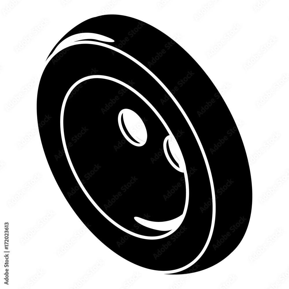 Fashion clothes button icon, simple style Fashion clothes button icon, simple style
