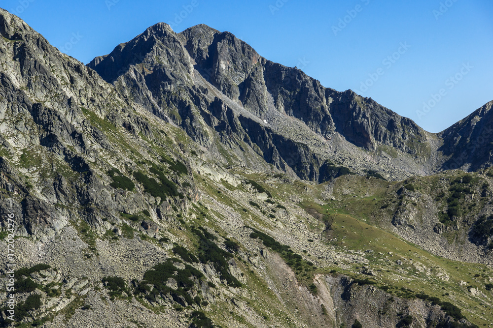 Amazing landscape with Yalovarnika peak, Pirin Mountain, Bulgaria