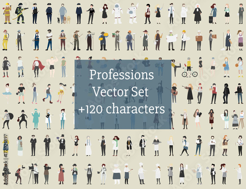 Vector set of illustrated people