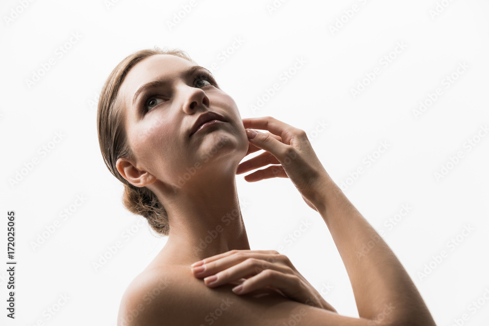 Obraz premium Beauty concept of young caucasian woman.