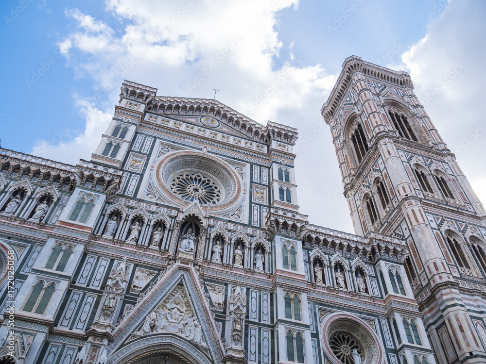 Florence Duomo. Basilica di Santa Maria del Fiore (Basilica of Saint Mary of the Flower) in Florence, Italy.