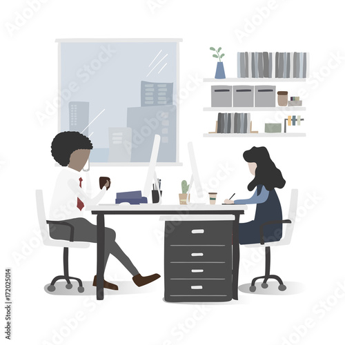 Vector collection of business people