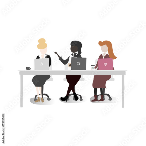 Vector collection of business people