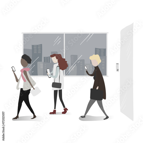 Vector collection of business people