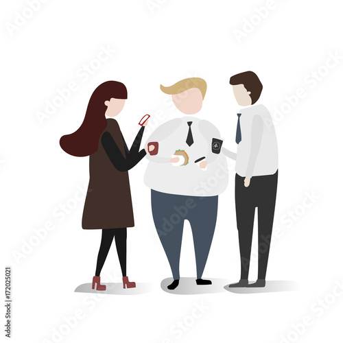 Vector collection of business people