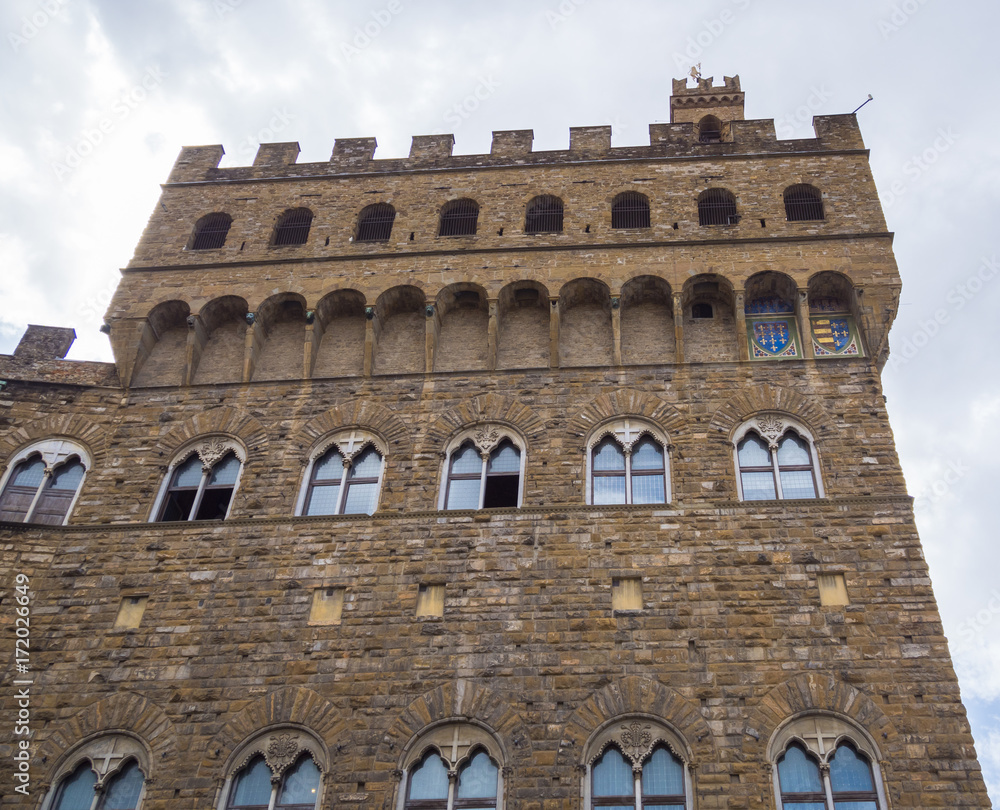 Famous Palazzo Vecchio in Florence - the Vecchio Palace in the historic city center