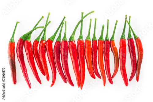 pepper set isolated on a white background (chilli, chili, pepper)