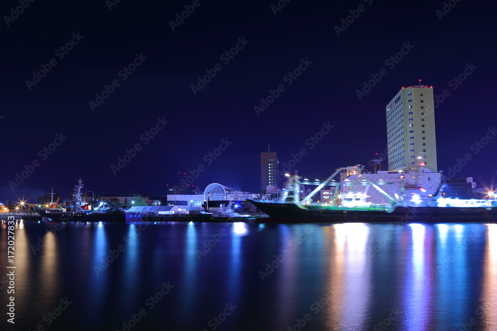 Fototapeta premium Kushiro Night view