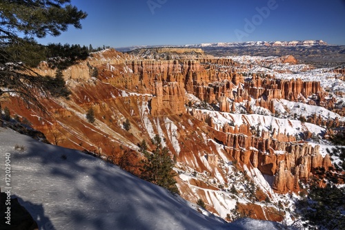 Melting Snows in Bryce Canyon From Sunset Point